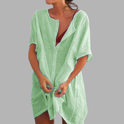 Hallvor | Luftig strandskjortekjole