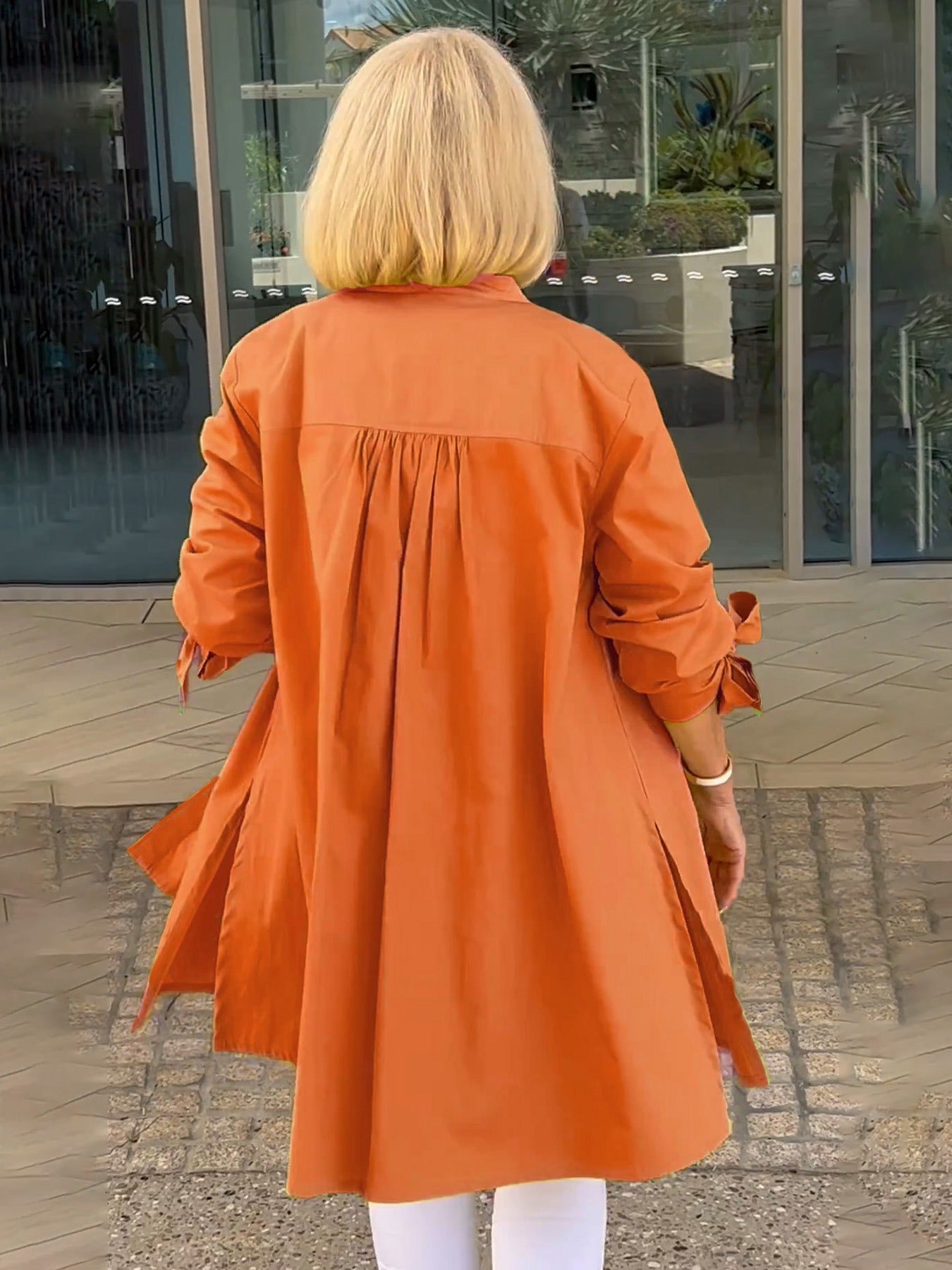 Marthe | Elegant Lang Skjortejakke