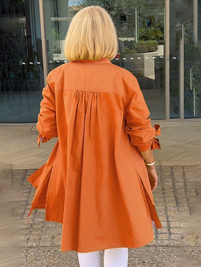 Marthe | Elegant Lang Skjortejakke