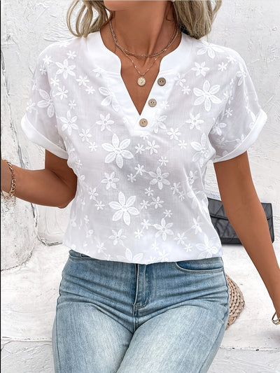 Amara | Elegant Hvit Bluse