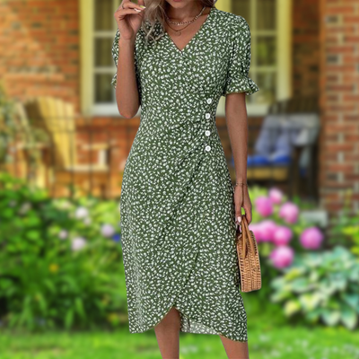 Julie | Elegant Blomsterblad Kjole