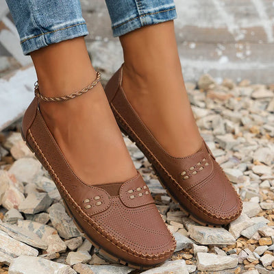 Elin | Ortopediske Loafers i Vintage Stil
