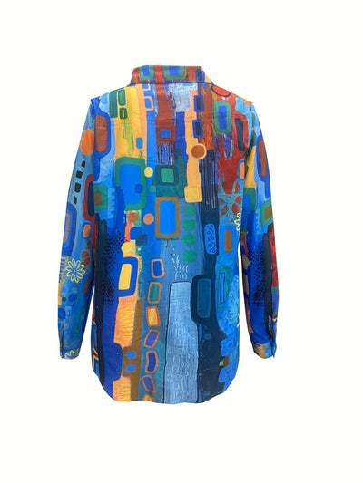 Edelina | Kunstinspirert skjortebluse