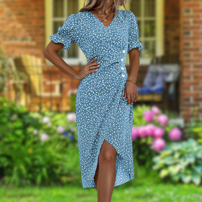 Julie | Elegant Blomsterblad Kjole