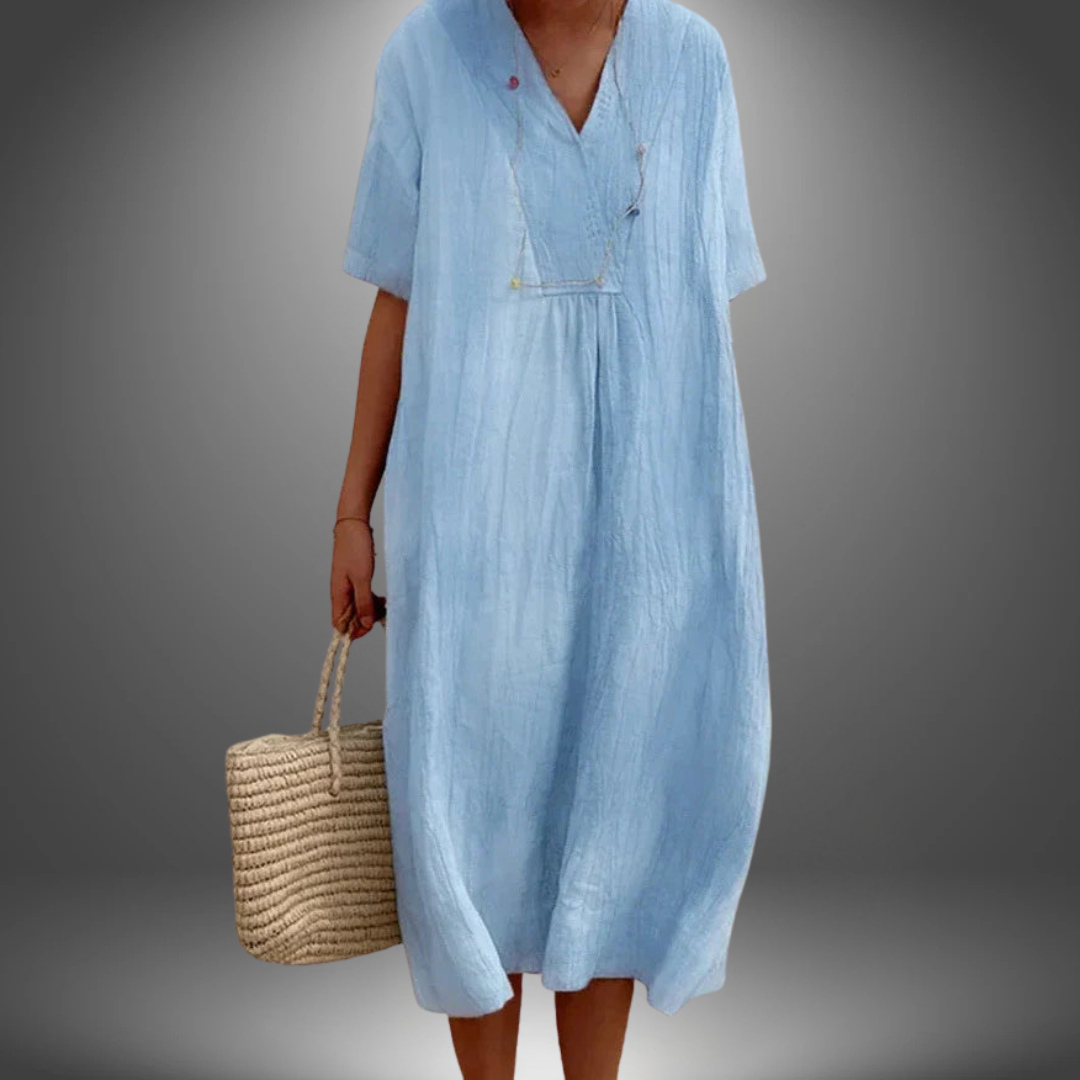 Olea | Kjole med V-utringning