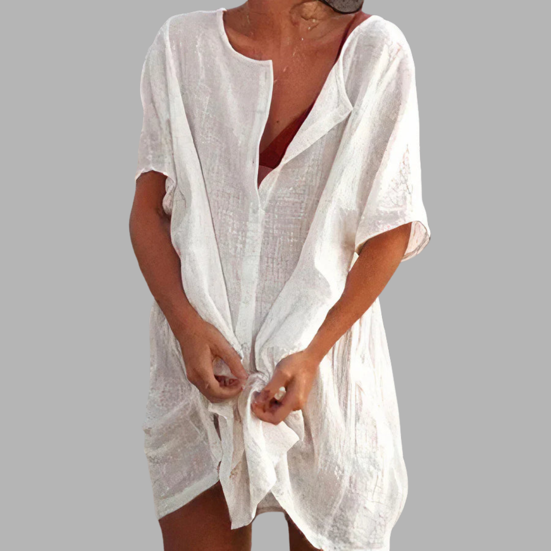 Hallvor | Luftig strandskjortekjole