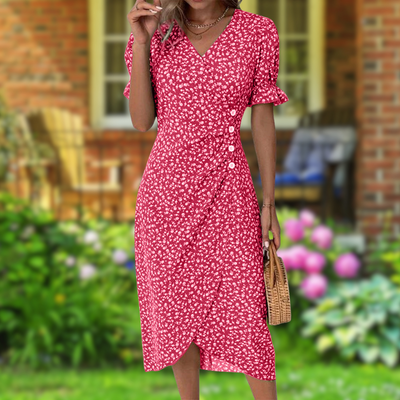 Julie | Elegant Blomsterblad Kjole