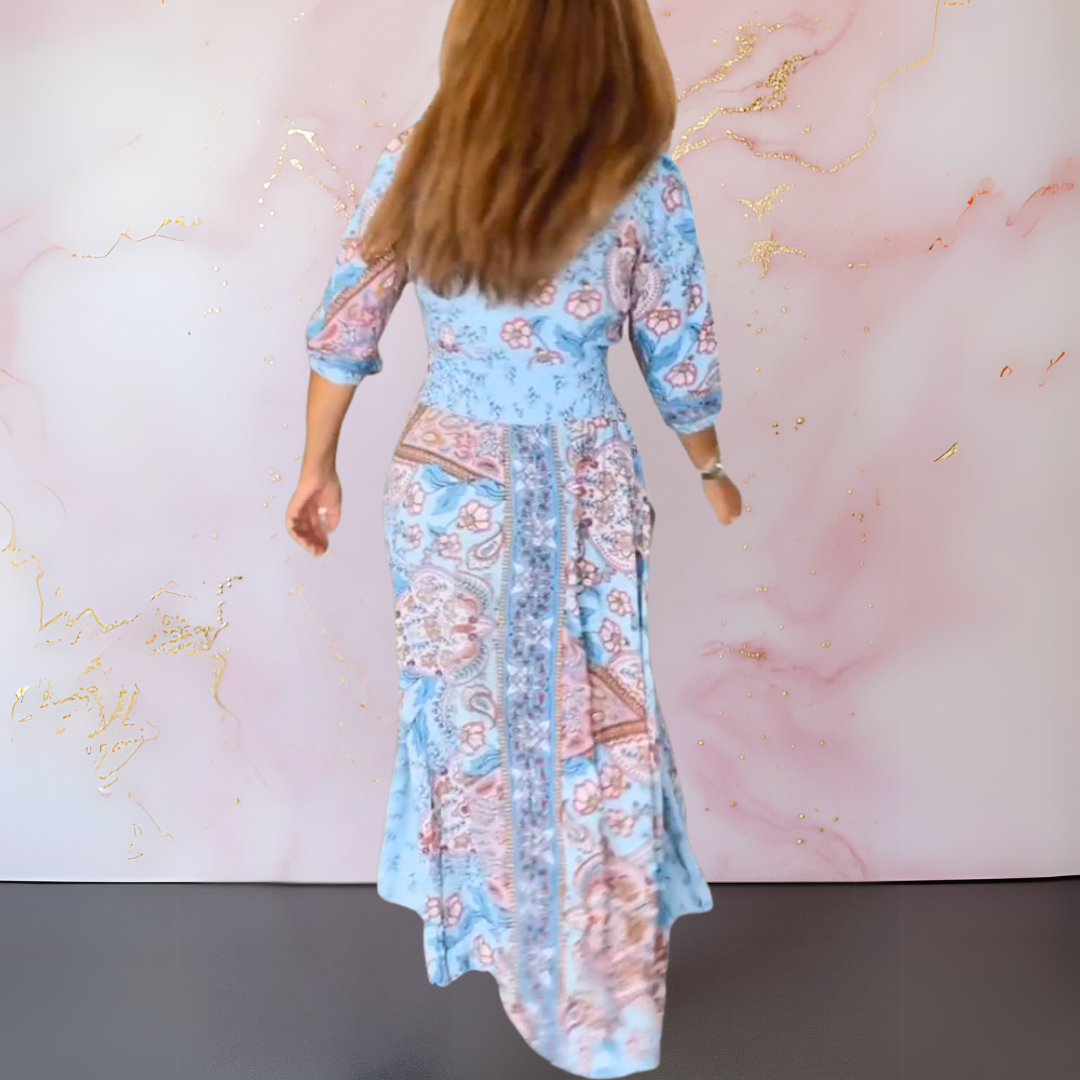 Ingfrid | Elegant sommerkjole med v-hals