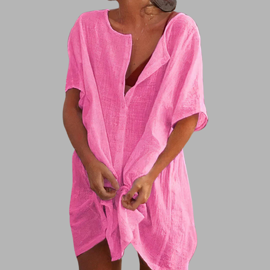 Hallvor | Luftig strandskjortekjole