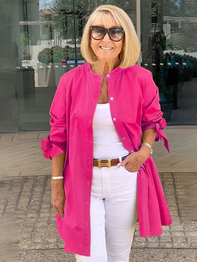 Marthe | Elegant Lang Skjortejakke