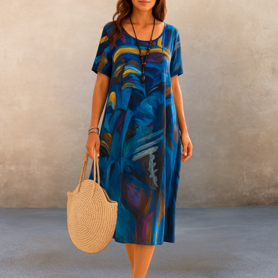 Liv | Komfortabel Blomekjole