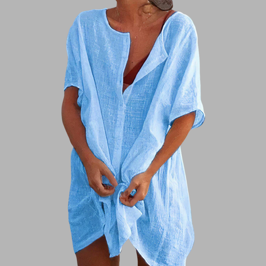 Hallvor | Luftig strandskjortekjole