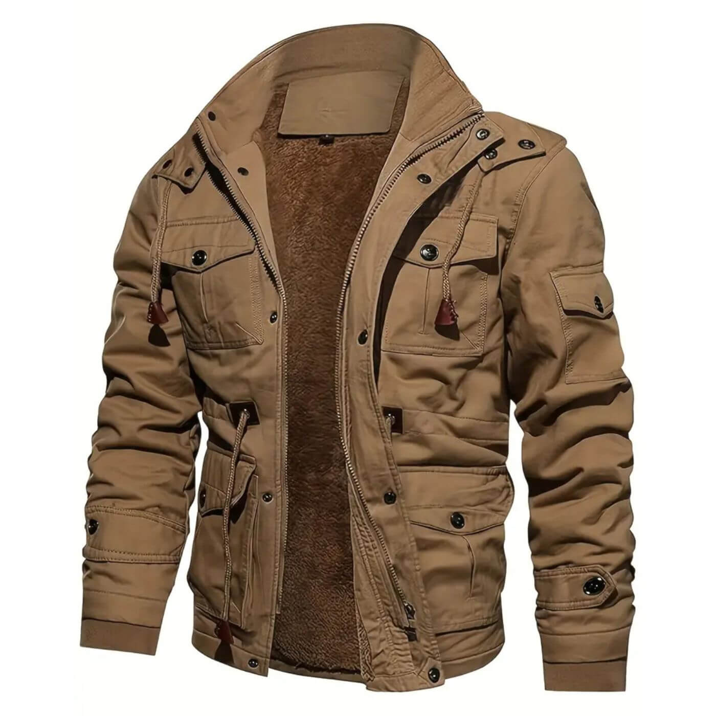 Adrian™ - Flerlommers Jakke med Avtakbar Hette