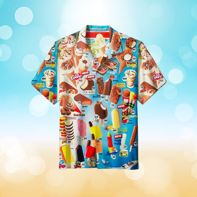 Aksel™ – Iskremmønstret Behagelig Sommerskjorte