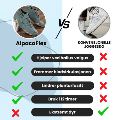 AlpacaFlex™ - Ergonomiske og Smertelindrende Barfotsko