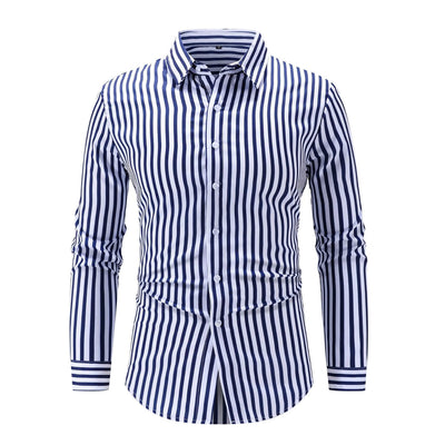Emiliano™ – Stripet Langermet Skjorte