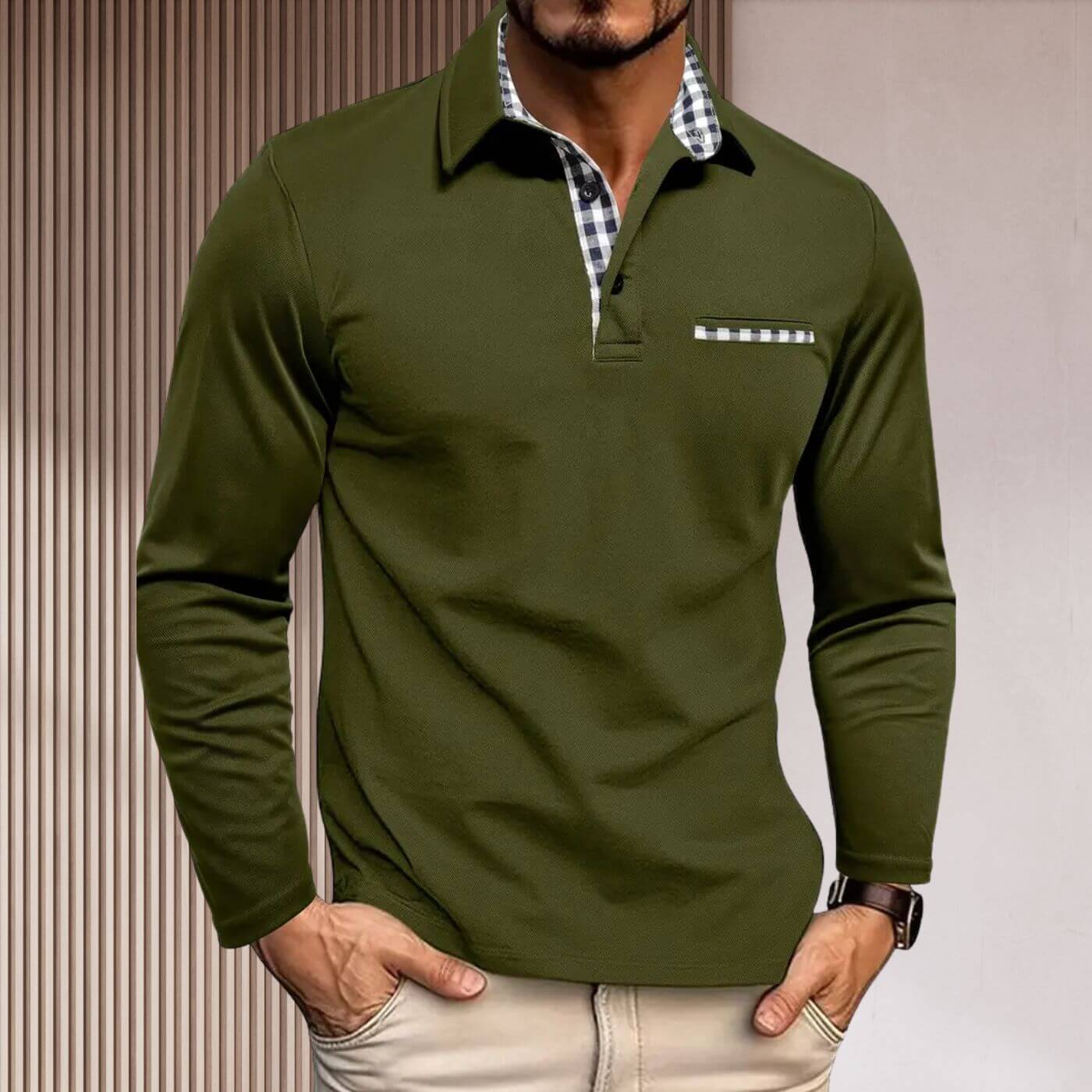 Frode™ – Stilfull Figursydd Langermet Skjorte
