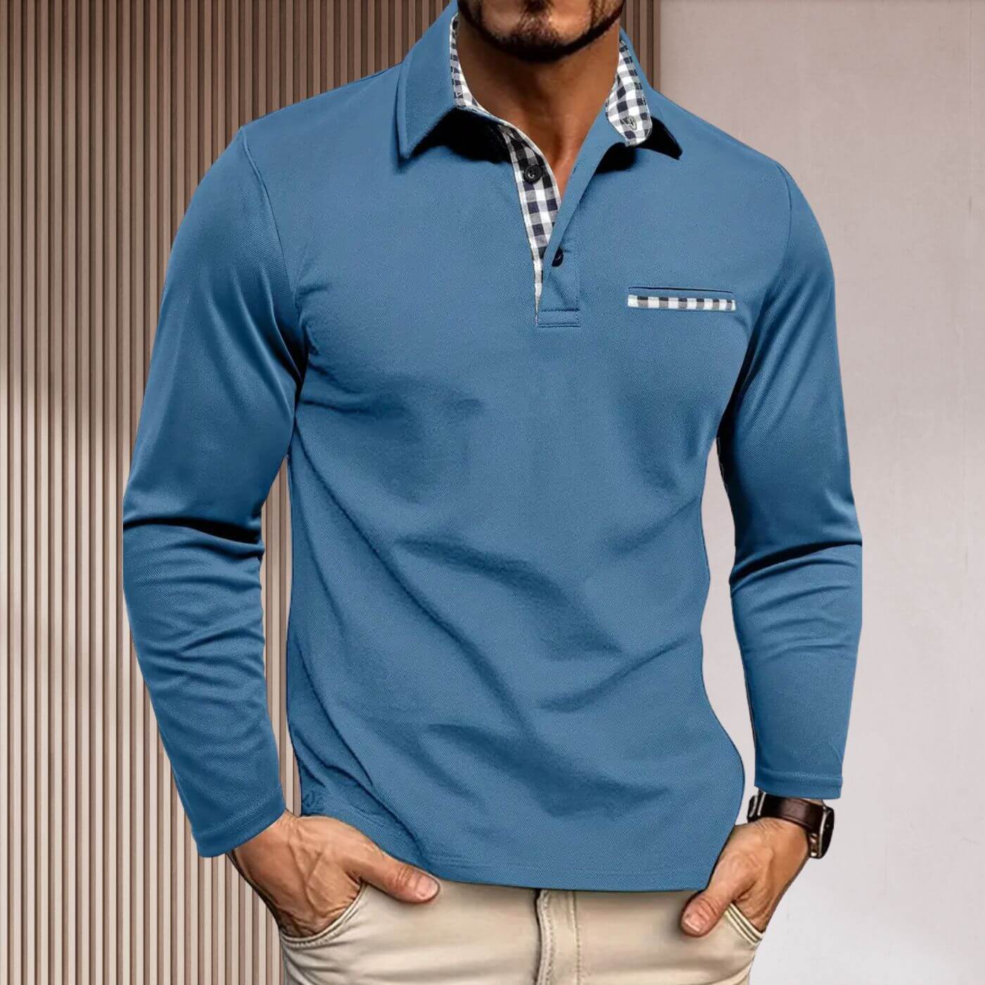 Frode™ – Stilfull Figursydd Langermet Skjorte