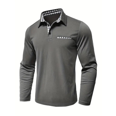 Leander™ - Komfortabel Langermet Piqueskjorte