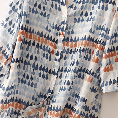 Maridun | Lett Og Mønstret Sommerbluse