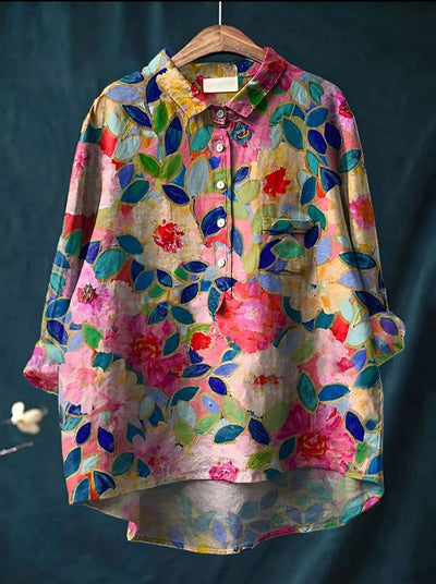 Signe | Klassisk Blomstret Skjorte