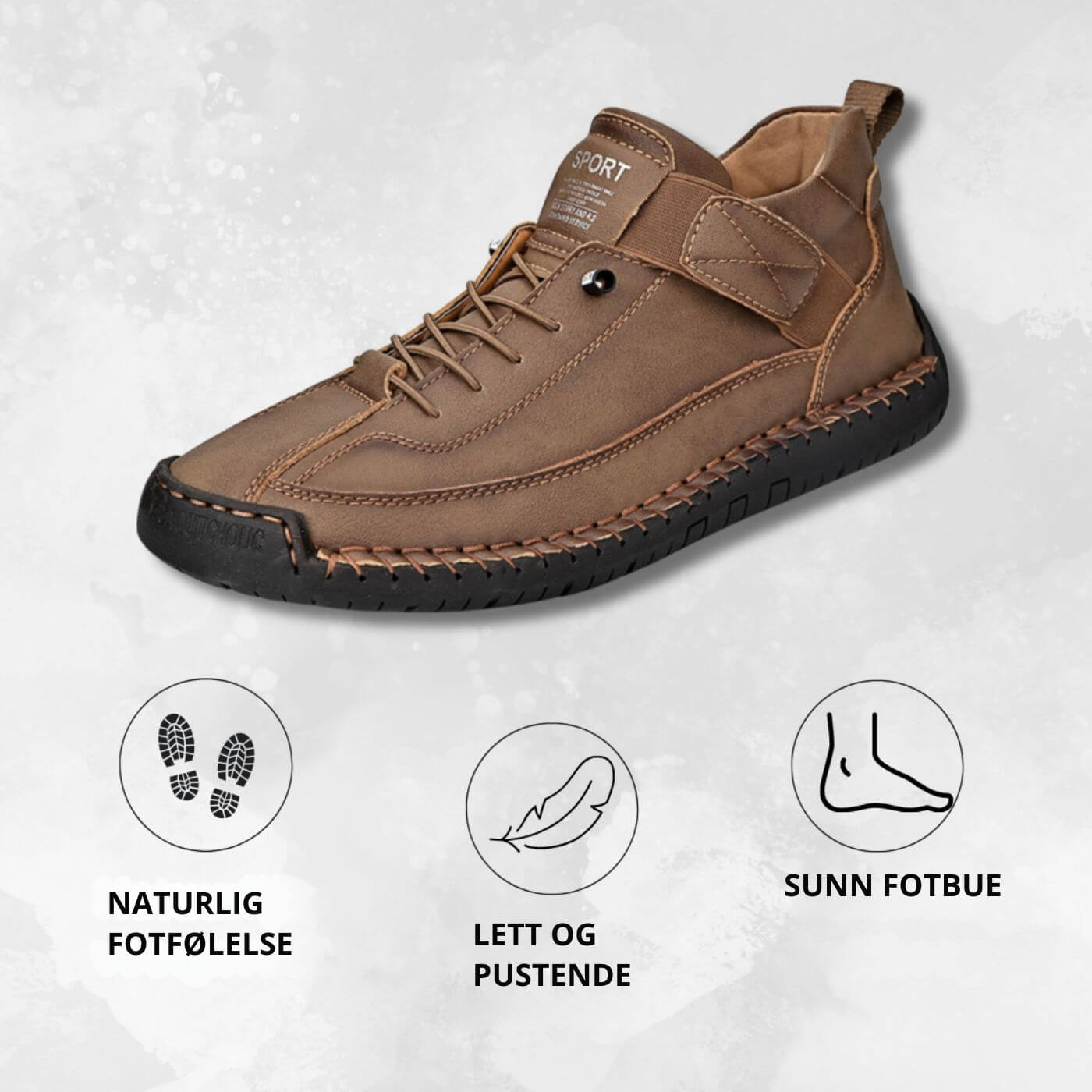 Sebastian™ - Komfortable Ortopediske Skinnsko (1+1 GRATIS)