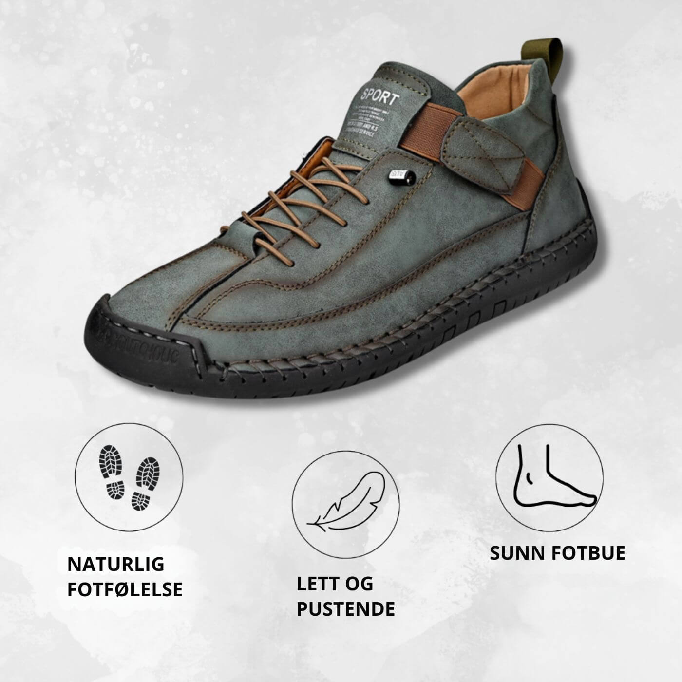 Sebastian™ - Komfortable Ortopediske Skinnsko (1+1 GRATIS)