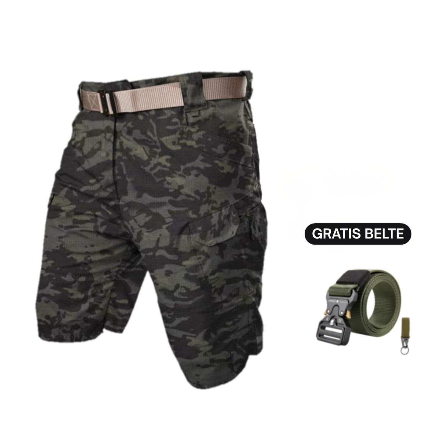 Thor™ – 7-lommers cargoshorts med GRATIS belte