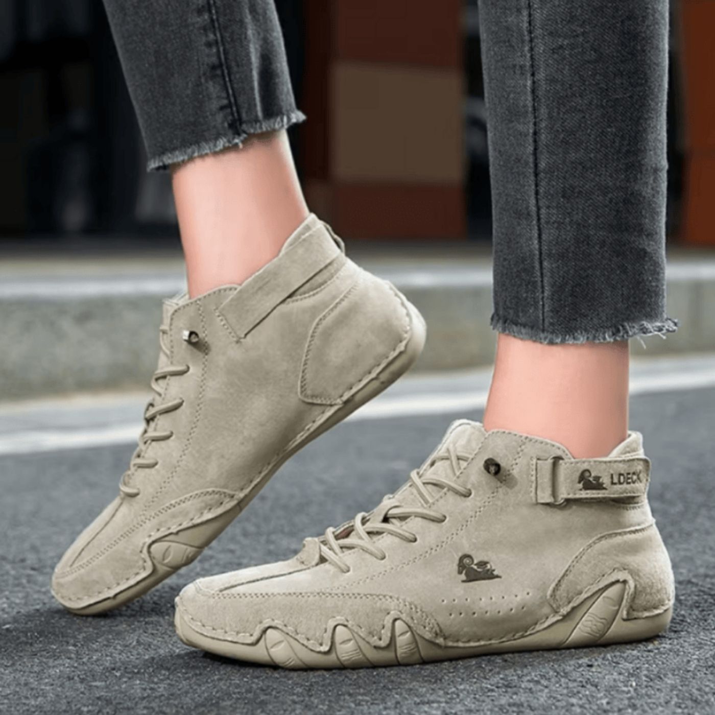 Torstein™ – Premium Lær Ortopediske Barfotsko