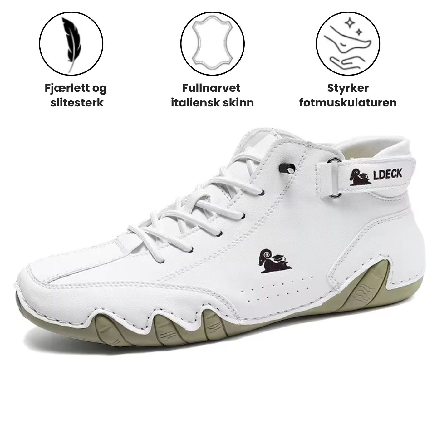 Torstein™ – Premium Lær Ortopediske Barfotsko