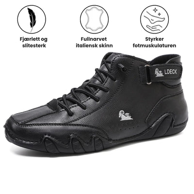 Torstein™ – Premium Lær Ortopediske Barfotsko