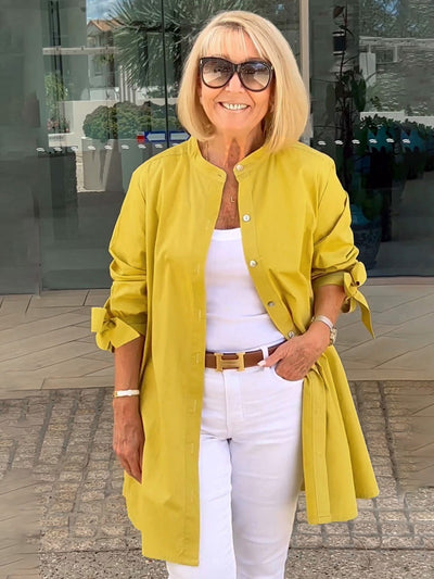 Marthe | Elegant Lang Skjortejakke