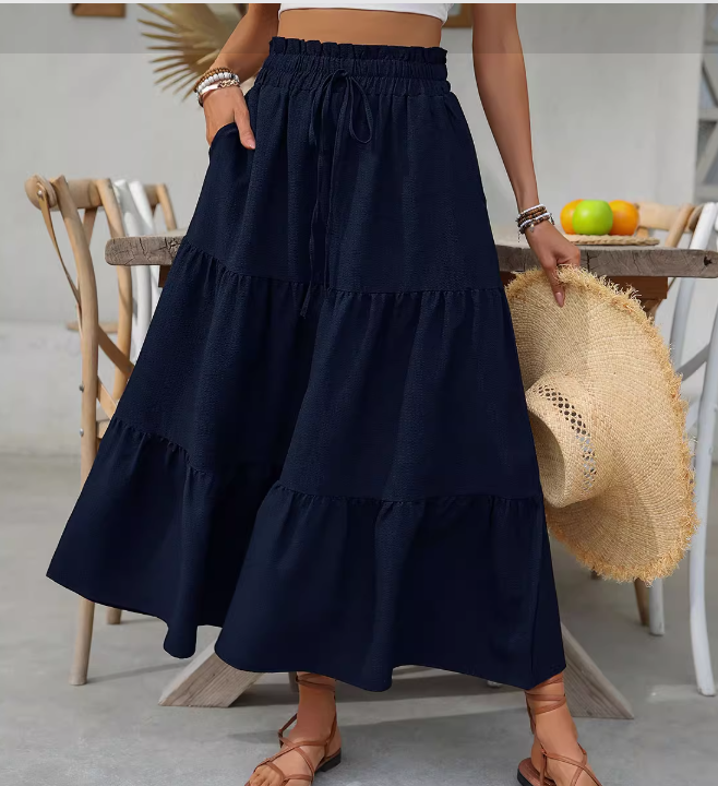 Jarnlaug | Luftig Midiskjørt Med Volanger