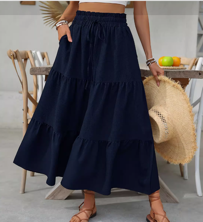 Jarnlaug | Luftig Midiskjørt Med Volanger