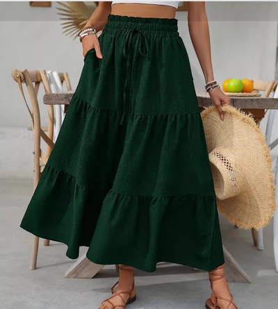 Jarnlaug | Luftig Midiskjørt Med Volanger