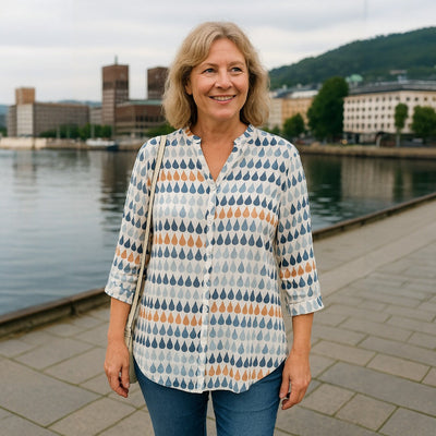 Maridun | Lett Og Mønstret Sommerbluse